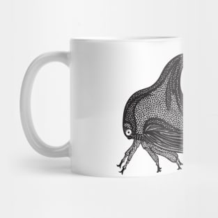 Treehopper Ink Art - cool insect design - on white Mug